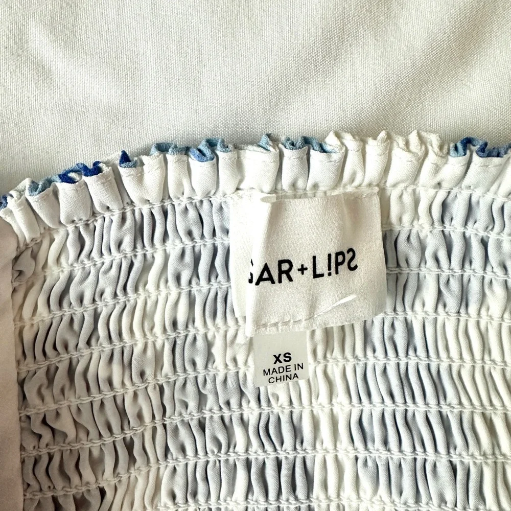 Sugarlips Blue and White Floral Jumpsuit - Picture 3 of 4